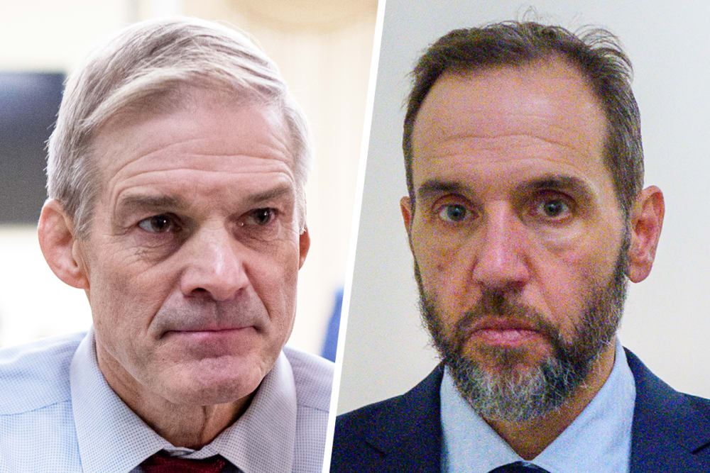 Jim Jordan; former special counsel Jack Smith.