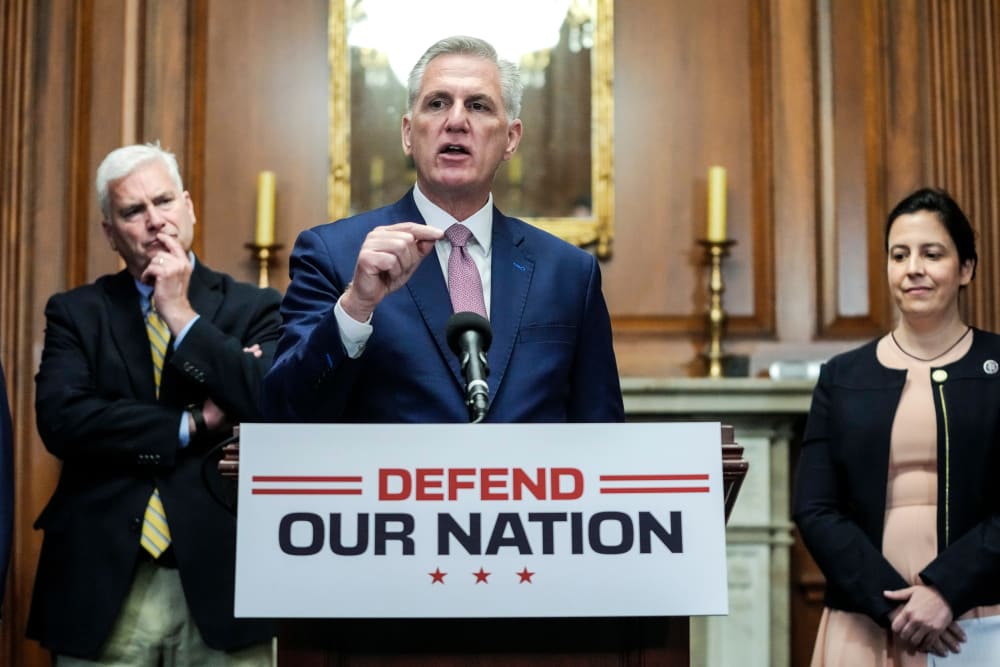 Image: Kevin McCarthy, Tom Emmer, Elise Stefanik