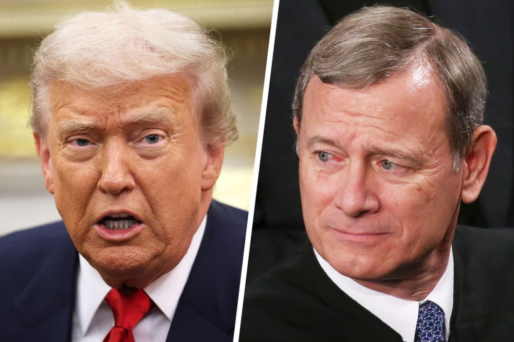 Donald Trump; Judge John Roberts.