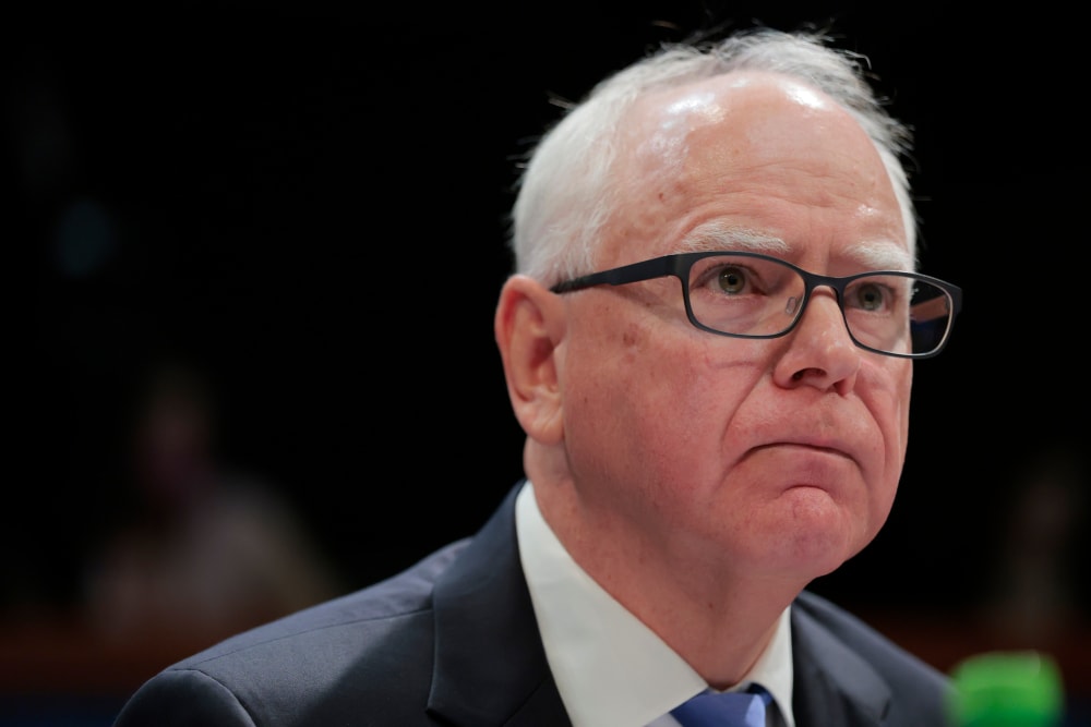Gov. Tim Walz of Minnesota at a congressional hearing