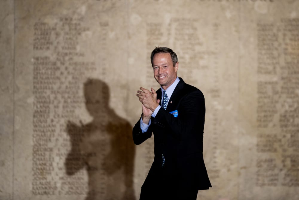 Maryland Governor Martin O'Malley arrives for a rally at the War Memorial Building on Nov. 3, 2014 in Baltimore, Maryland.