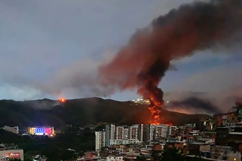 U.S. military strikes Caracas, Venzuela