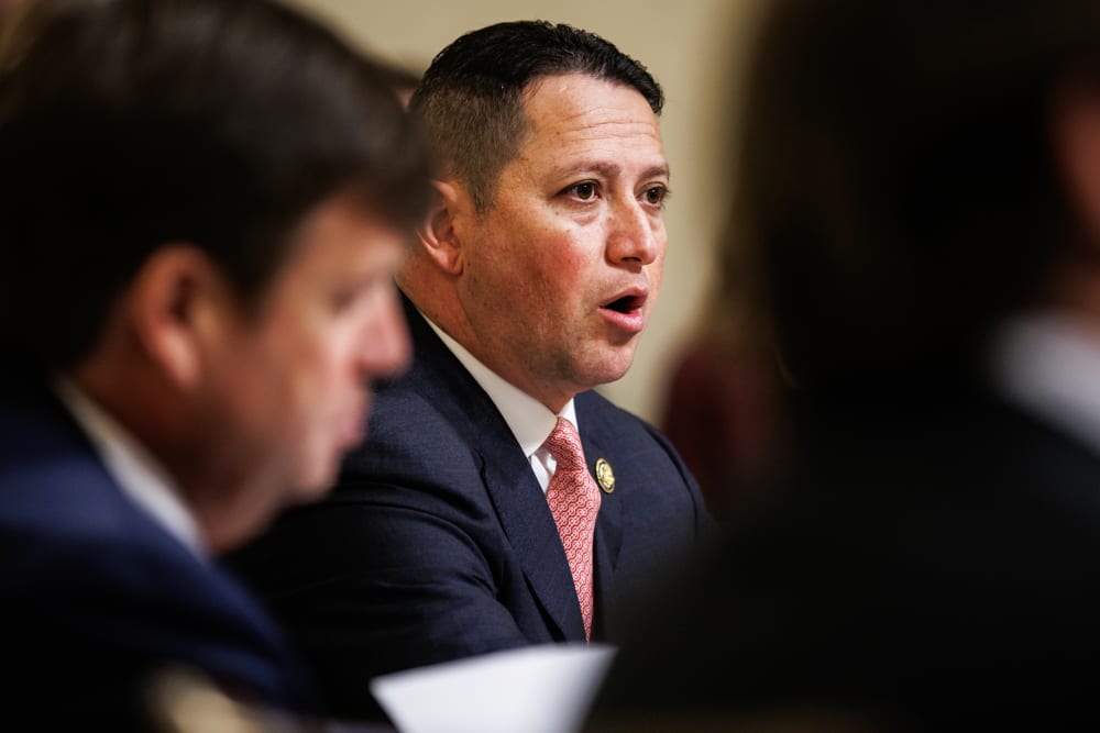 Rep. Tony Gonzales speaks during a House Homeland Security Committee hearing.