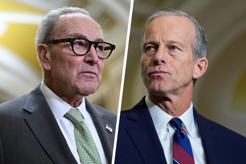 Chuck Schumer; John Thune.