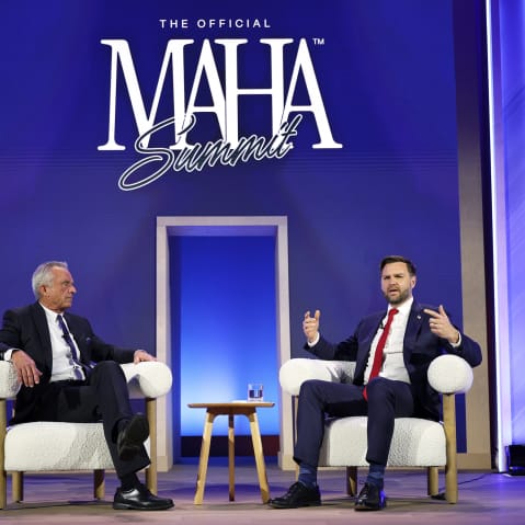 U.S. Vice President JD Vance and Secretary of Health and Human Services Robert F. Kennedy Jr. at The Official MAHA Summit.