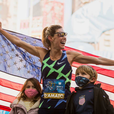 Keira D'Amato and her kids.