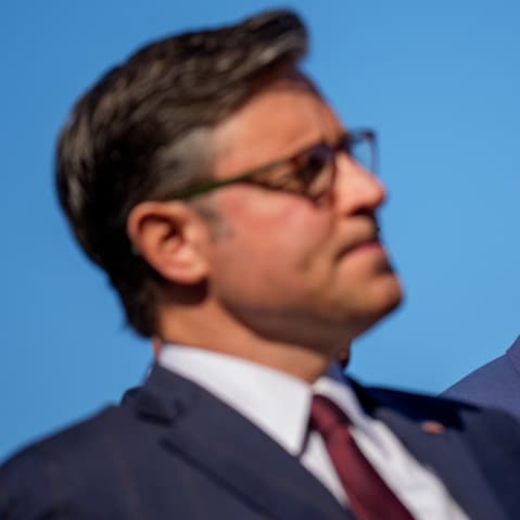 Speaker of the House Mike Johnson and Senate Majority Leader John Thune.