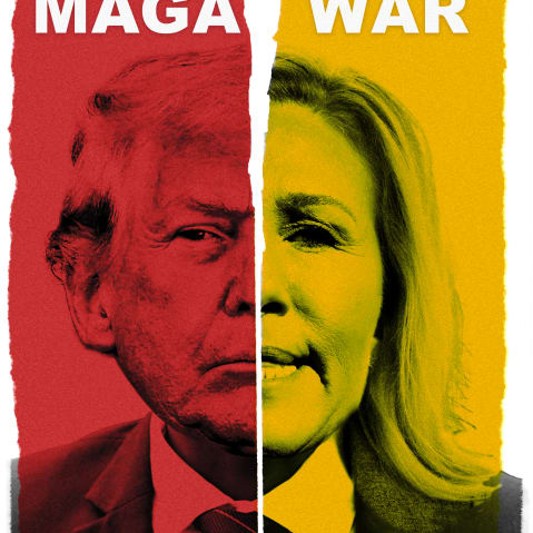 Donald Trump and Marjorie Taylor Greene.