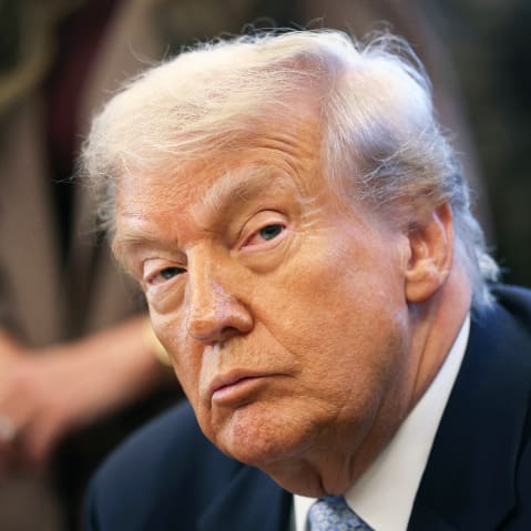 U.S. President Donald Trump in the Oval Office of the White House.