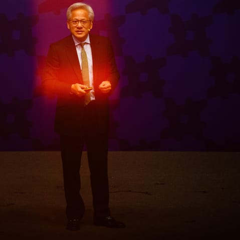 Nvidia founder and CEO Jensen Huang during the Asia-Pacific Economic Cooperation CEO Summit in Gyeongju, South Korea.