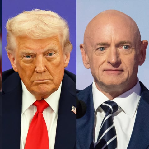 Elissa Slotkin; Donald Trump; Mark Kelly.