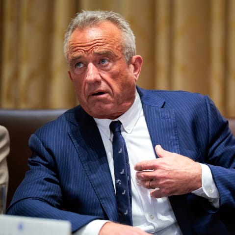 U.S. Secretary of Health and Human Services Robert F. Kennedy Jr. in the Cabinet Room of the White House.