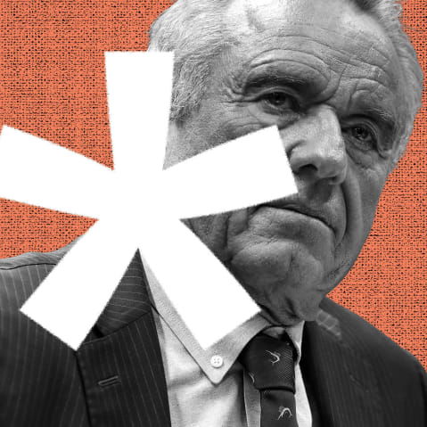 A photo illustration of RFK Jr.