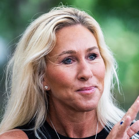 Rep. Marjorie Taylor Greene; President Donald Trump.