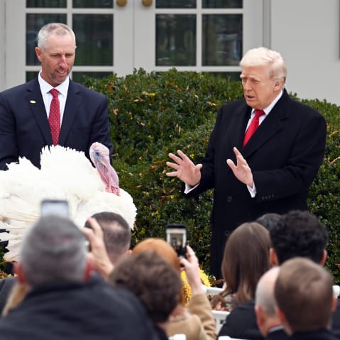 U.S. President Trump Pardons Thanksgiving Turkeys.