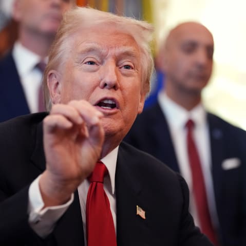 President Donald Trump at the White House.