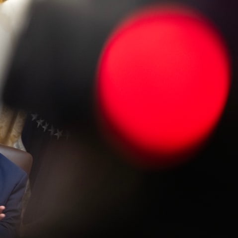 US President Donald Trump speaks during a Cabinet Meeting in the Cabinet Room of the White House in Washington, D.C., on Dec. 2, 2025.