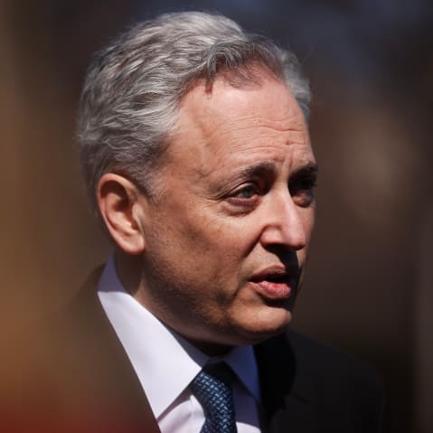 David Sacks, President Donald Trump's AI and Crypto czar, speaks to the press outside of the White House on March 07, 2025, in Washington, D.C.