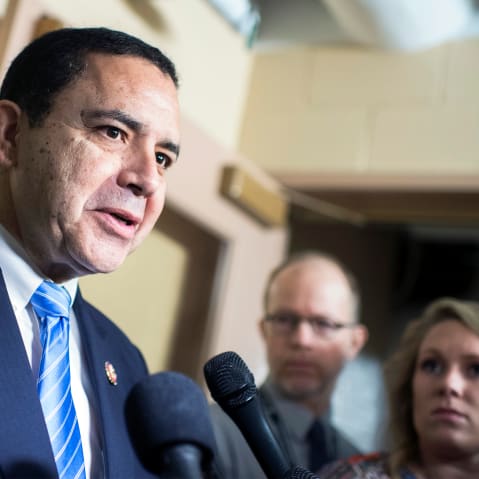 Rep. Henry Cuellar in the Capitol.