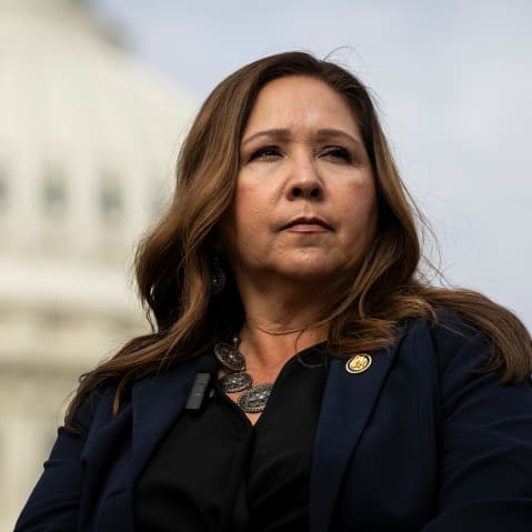 Rep. Adelita Grijalva outside the Capitol.
