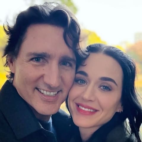 Former Canadian Prime Minister Justin Trudeau and Pop Star Katy Perry.