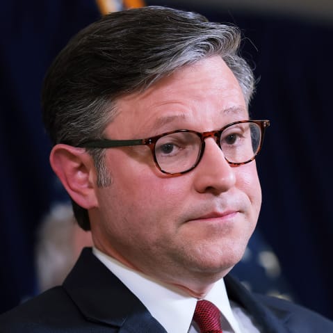 Speaker of the House Mike Johnson on Capitol Hill.