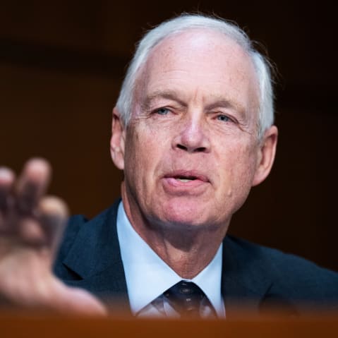 Sen. Ron Johnson, R-Wis., speaks during the Senate Special Committee on Aging hearing.