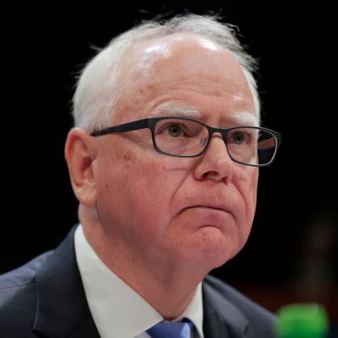 Gov. Tim Walz of Minnesota at a congressional hearing