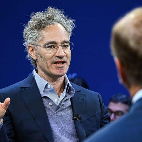 CEO of Palantir Technologies Alex Karp during the World Economic Forum annual meeting on Jan. 20, 2026, in Davos, Switzerland.