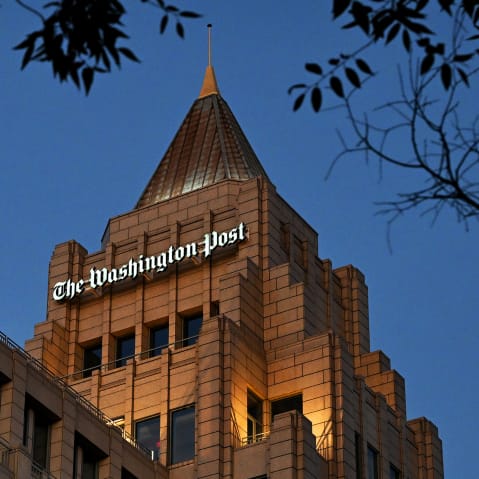 The Washington Post offices on Nov. 03, 2024 in Washington, D.C.