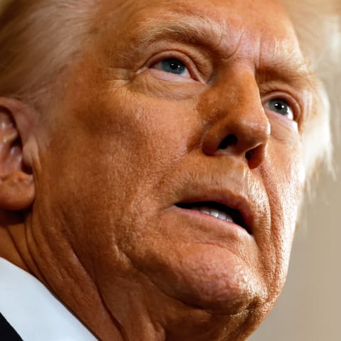 President Donald Trump during inauguration ceremonies on Jan. 20, 2025, in the Rotunda of the U.S. Capitol.