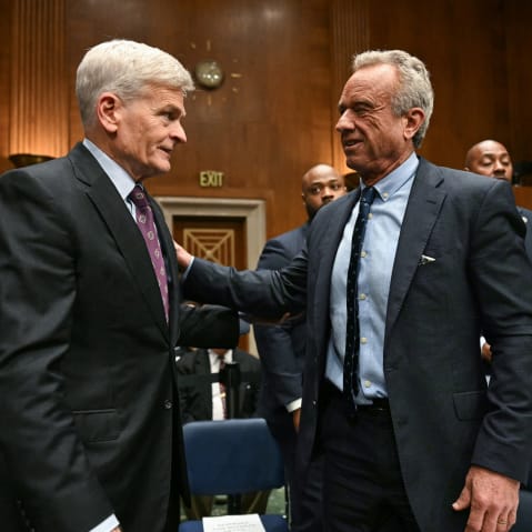 Sen. Bill Cassidy and HHS Secretary Robert F. Kennedy Jr.