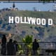 People look at the Hollywood sign from Hollywood & Highland