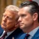 Donald Trump and Pete Hegseth.