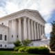 An exterior view of the Supreme Court in Washington, D.C.