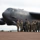 Flight crew from US Air Force 501st Combat Support Wing and 307th Bomb Wing.