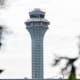 The FAA air traffic control tower at O'Hare International Airport (ORD) in Chicago, IL.