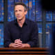 Seth Meyers hosting "Late Night with Seth Meyers."