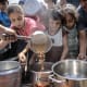 Food distributed to Palestinians in Gaza under Israeli attacks