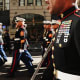 Members of the U.S. Marines march
