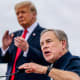 Donald Trump and Gov. Abbott.