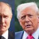 Russian President Vladimir Putin; U.S. President Donald Trump.