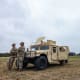 Members of the National Guard near the Washington Monument on the National Mall on Aug. 18, 2025.
