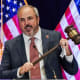 Florida state senator and newly elected RNC Chairman Joe Gruters holds a gavel