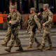 Members of the National Guard are seen at the Wharf on August 2