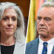 A split composite image of Susan Monarez, left, and Robert F. Kennedy Jr.