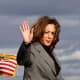 Kamala Harris waves