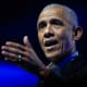 Former President Barack Obama speaks in Chicago in 2024.