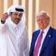 Qatar's Emir Sheikh Tamim bin Hamad Al Thani and U.S. President Donald Trump.