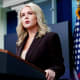 White House Press Secretary Karoline Leavitt speaks on Oct. 6, 2025.